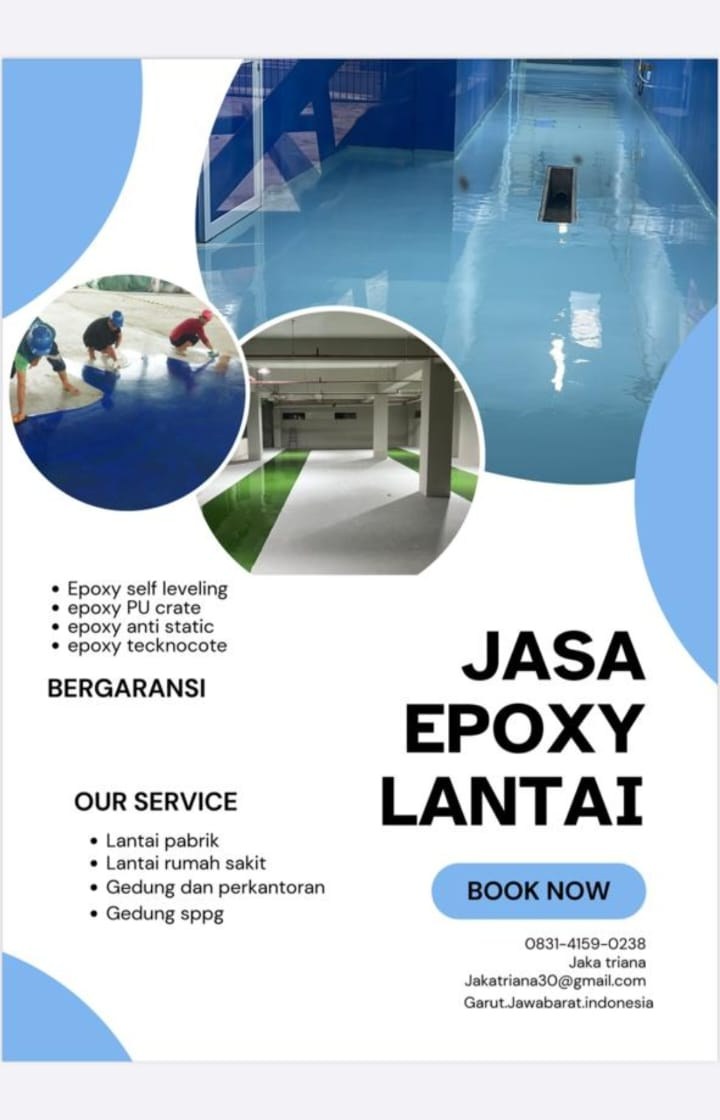 Jasa epoxy lantai - brosur layanan